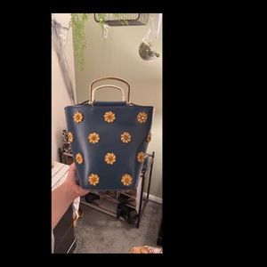 London Fog Jeweled Bucket Bag